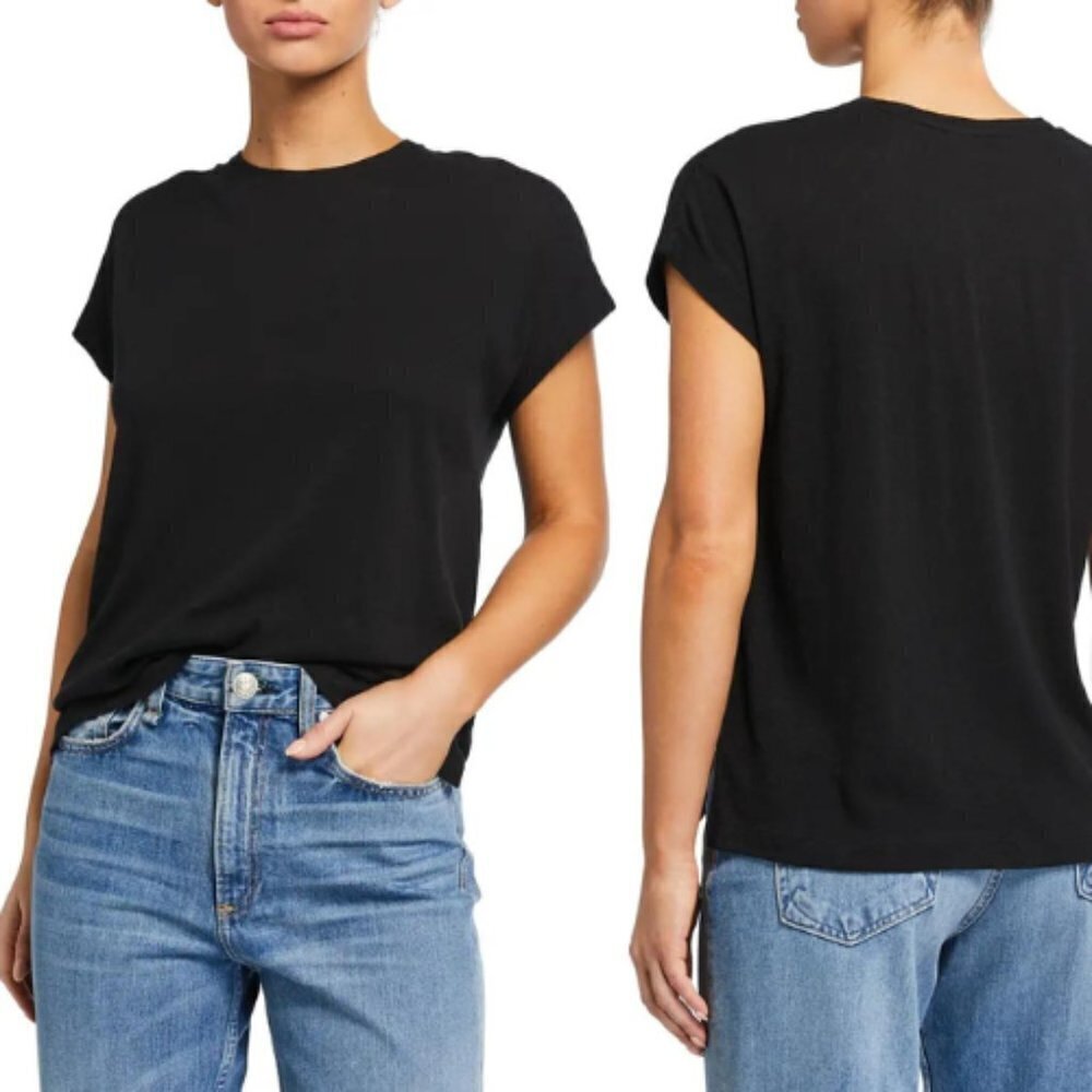 Vince Short-Sleeve Relaxed Dolman Tee 17735